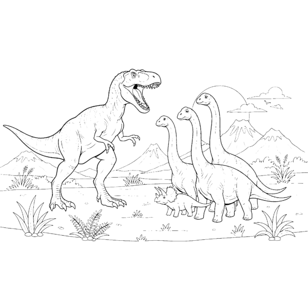 Allosaure à l&rsquo;attaque