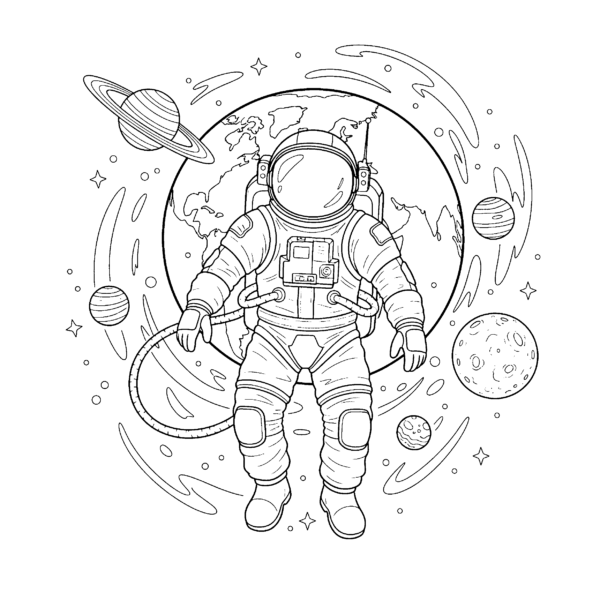 Astronaute dans l&rsquo;espace