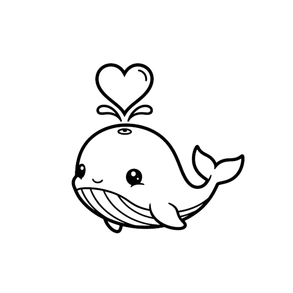 Baleine kawaii