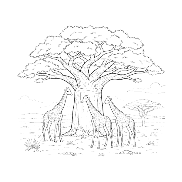 Baobab de la savane