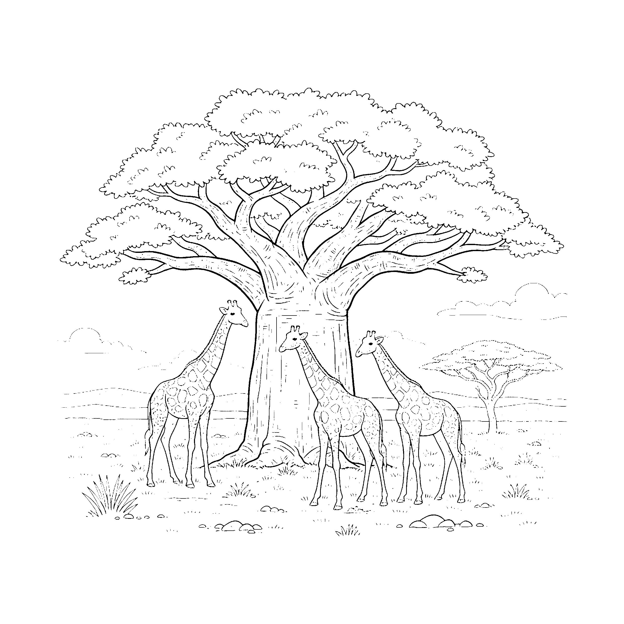 Baobab de la savane