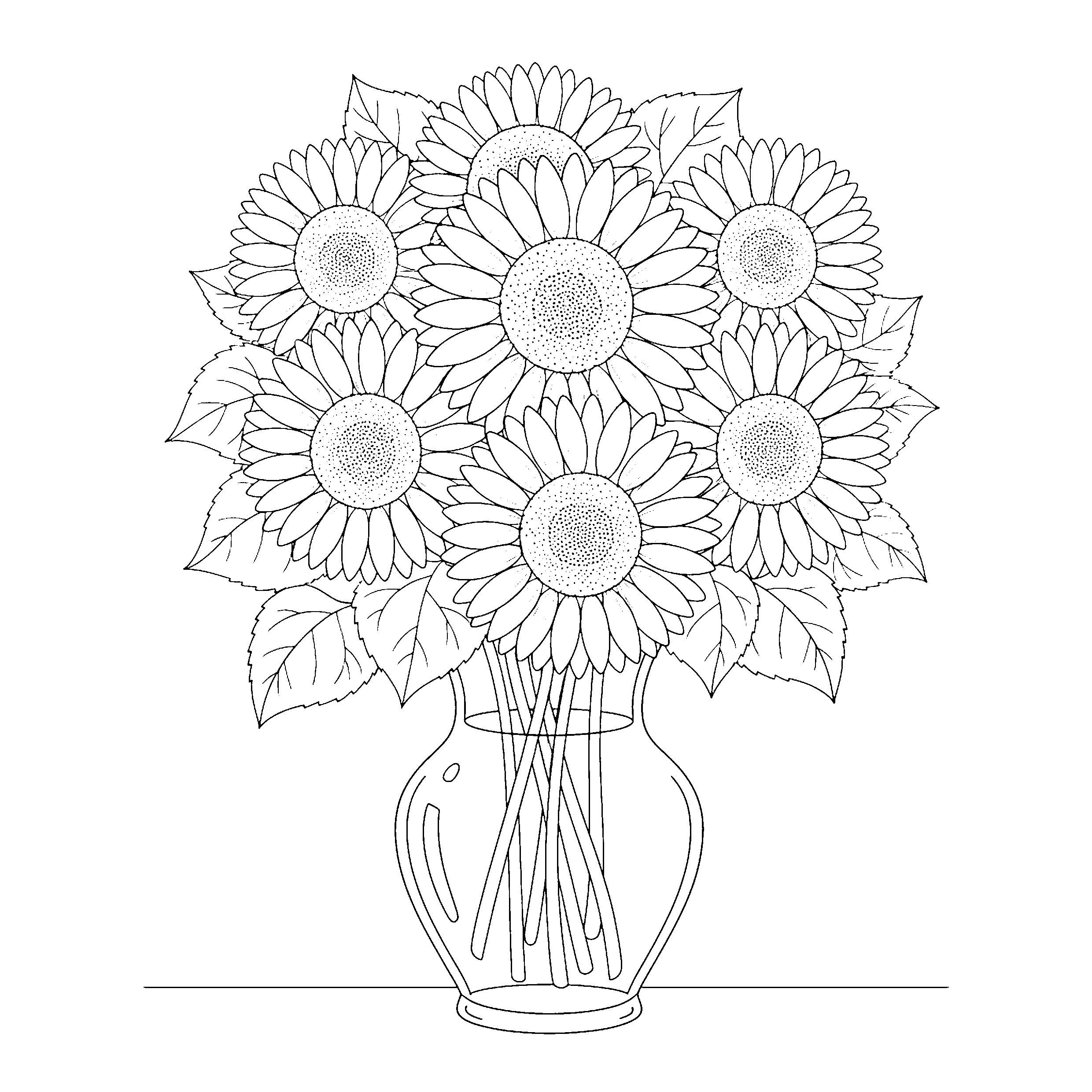 Bouquet de tournesols