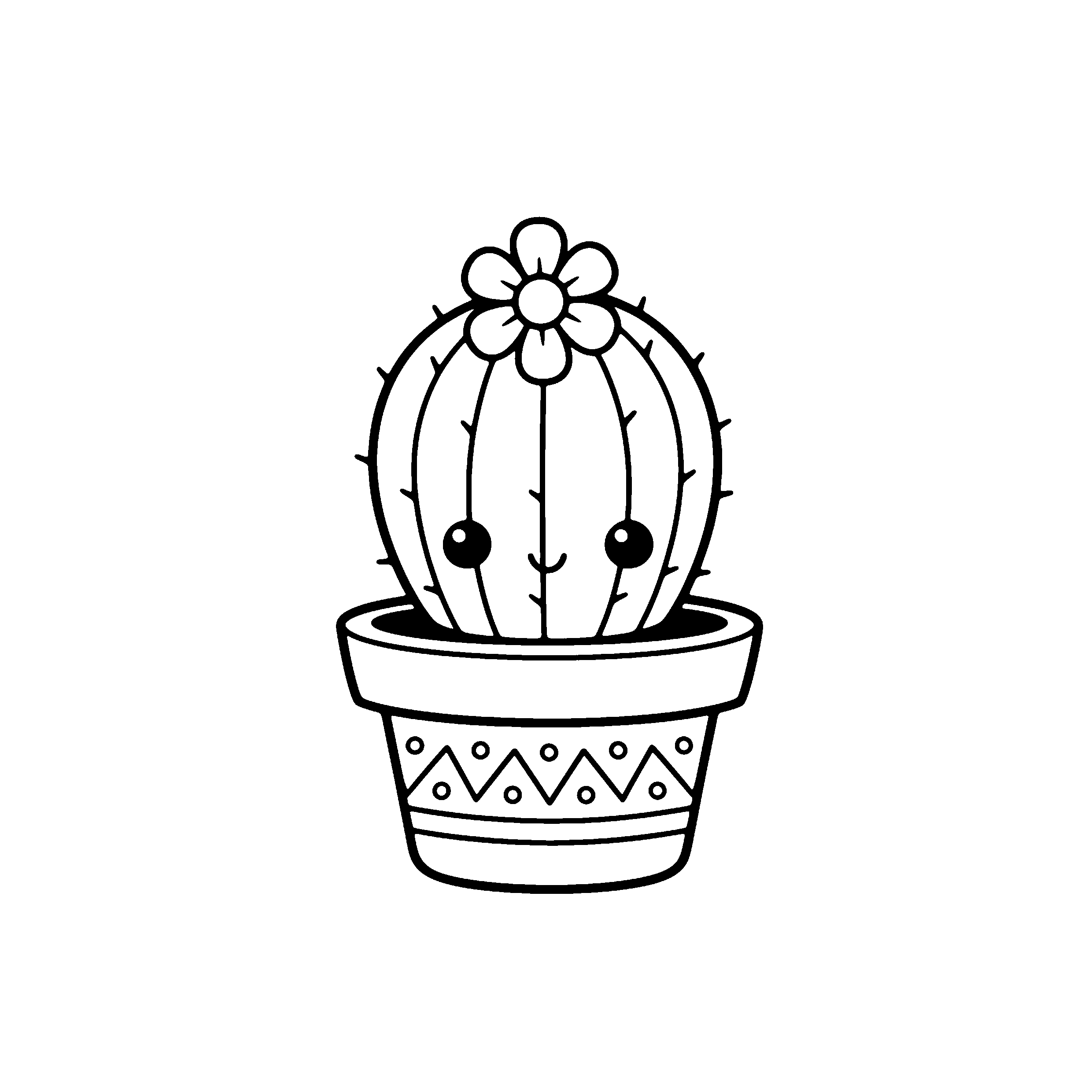 Cactus kawaii