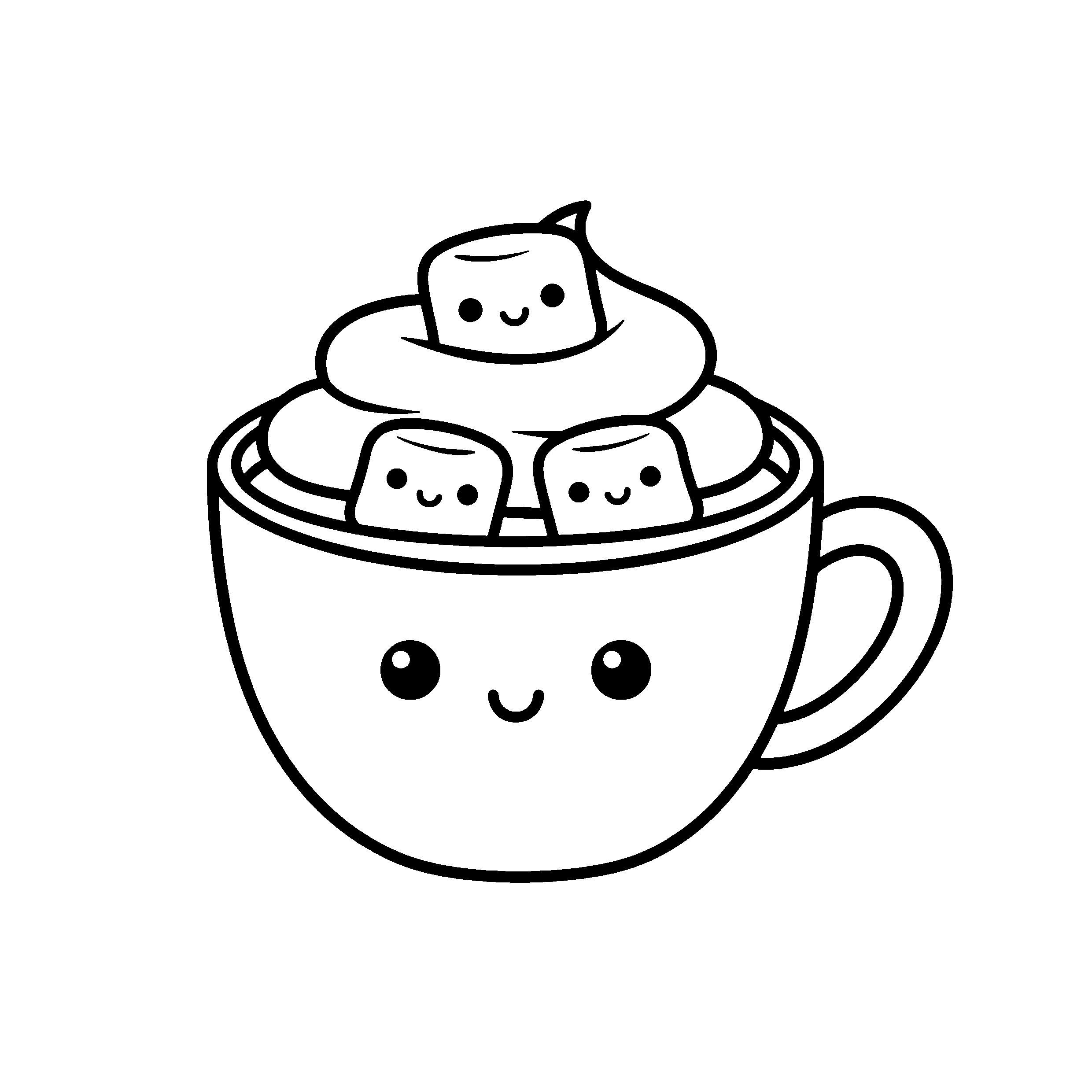 Chocolat chaud kawaii