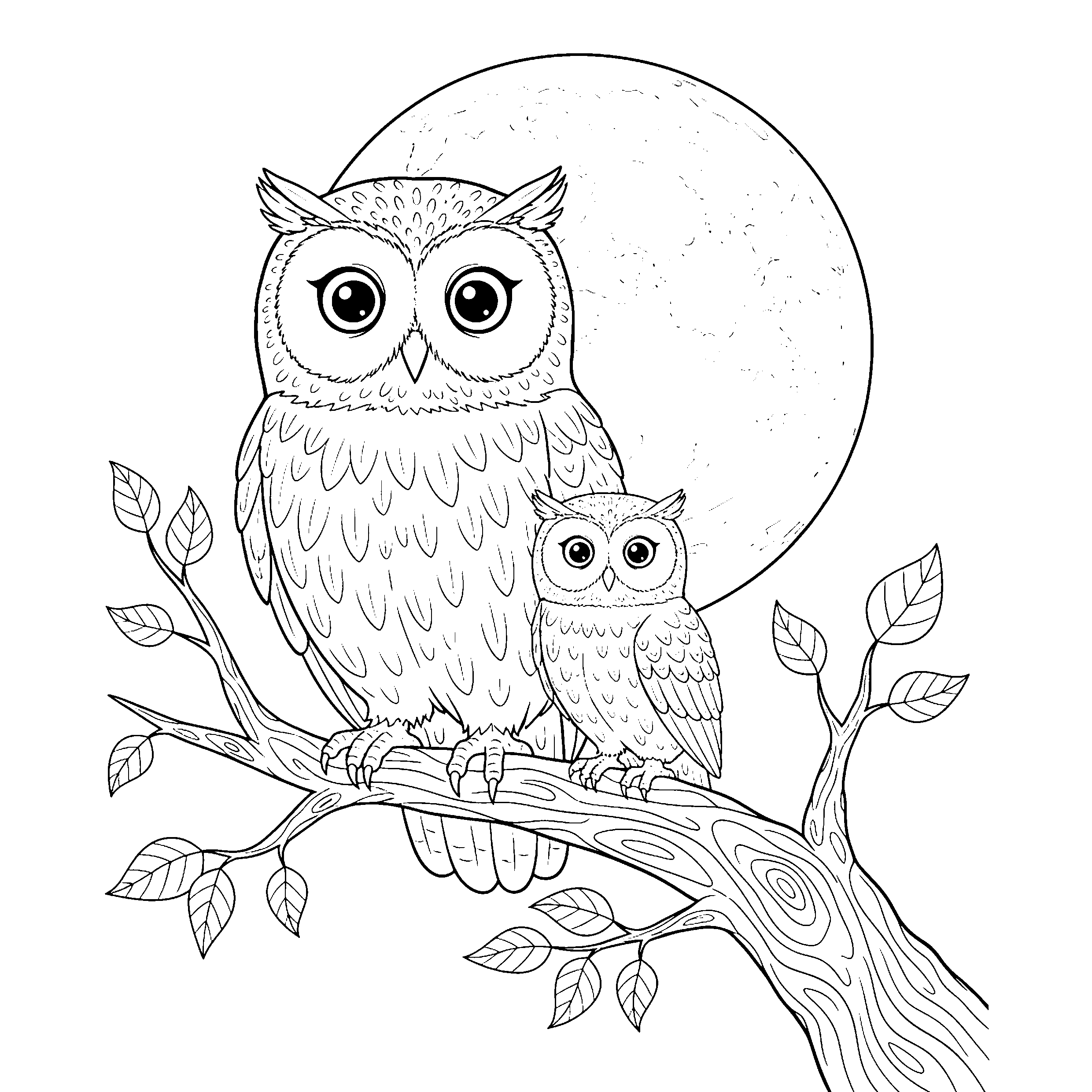 Chouette sur branche