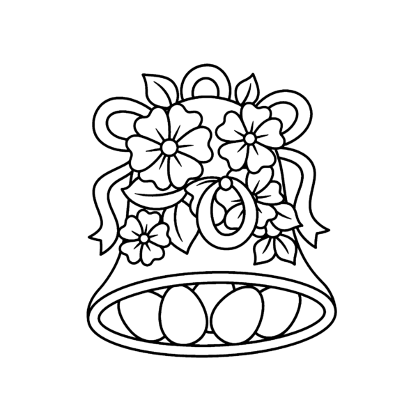 Cloche fleurie de Pâques