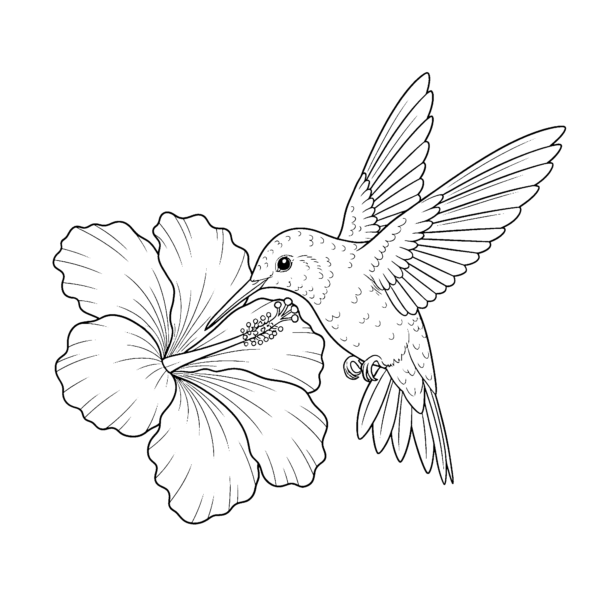 Colibri et fleur