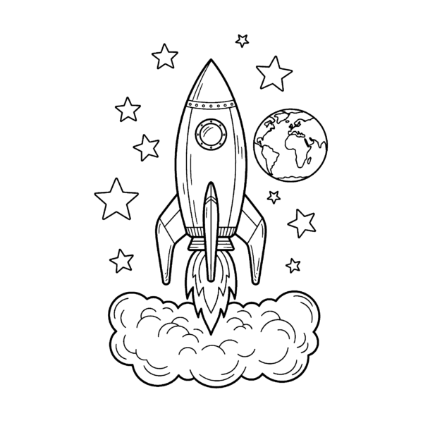 Décollage de fusée