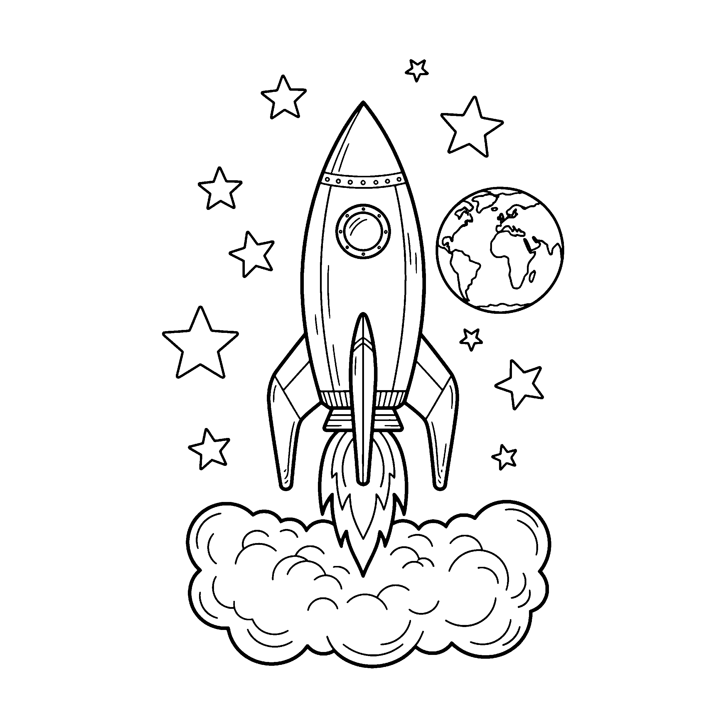 Décollage de fusée