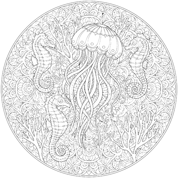 Fond marin détaillé