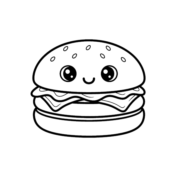 Hamburger kawaii