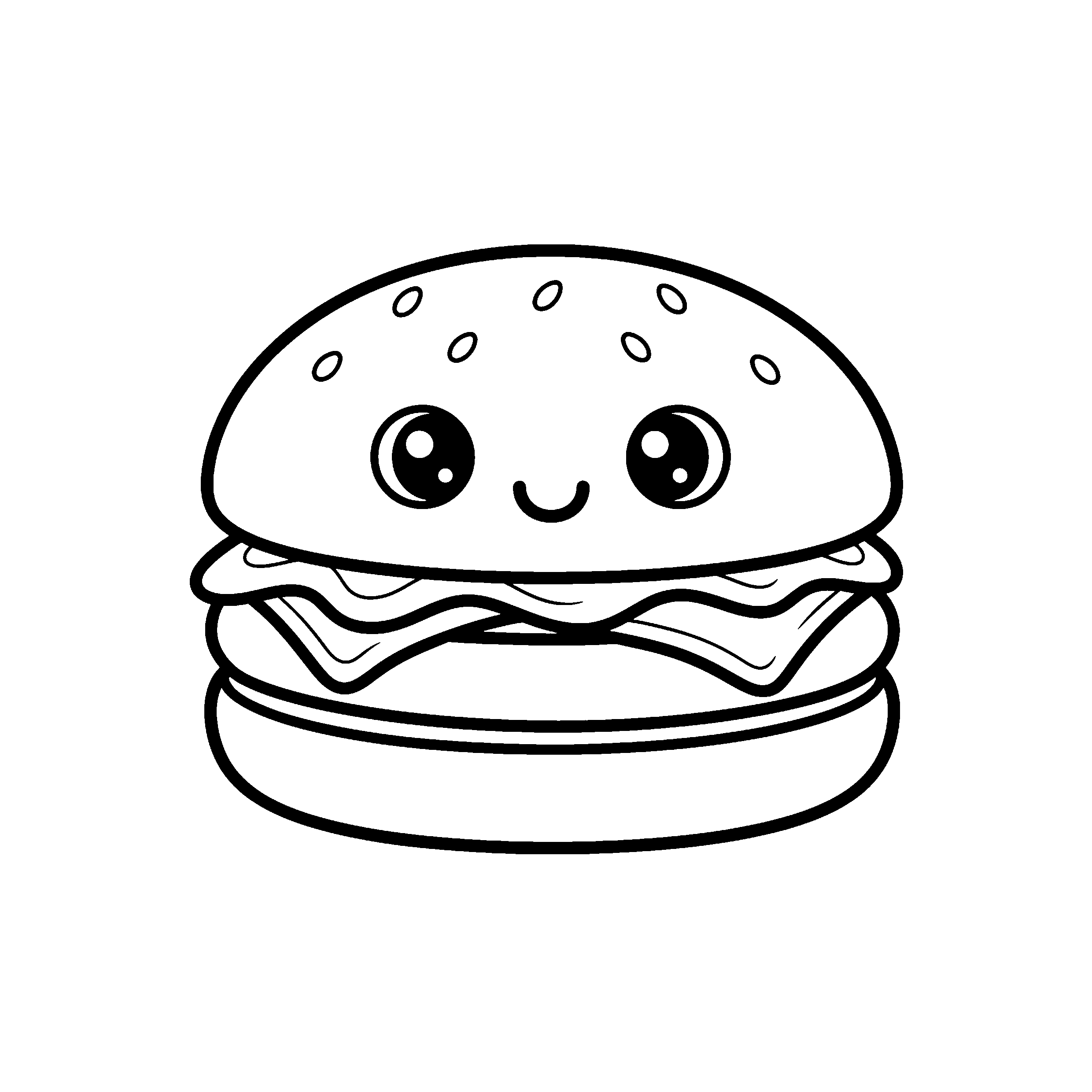 Hamburger kawaii