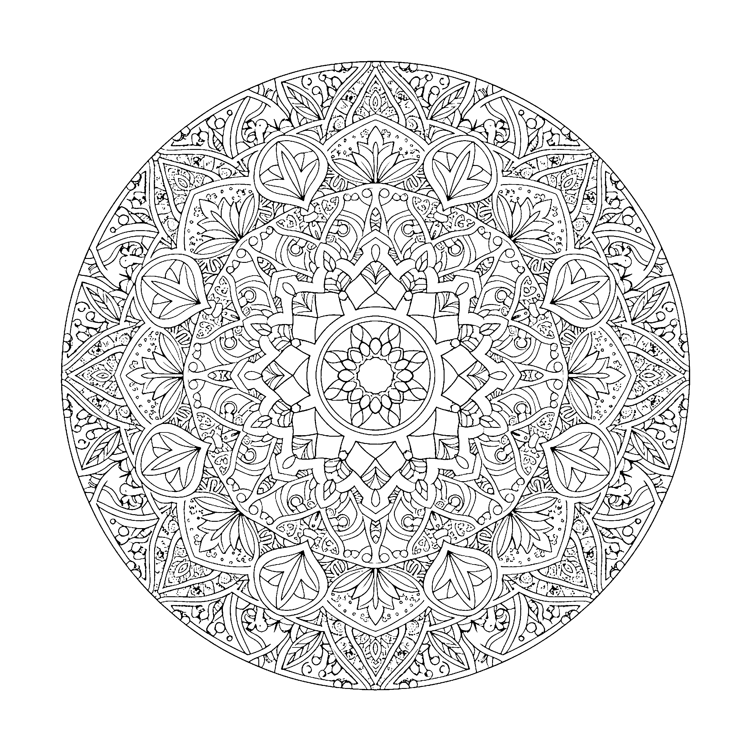 Mandala dentelle