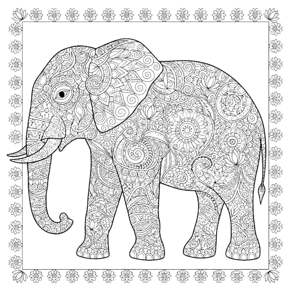 Mandala éléphant
