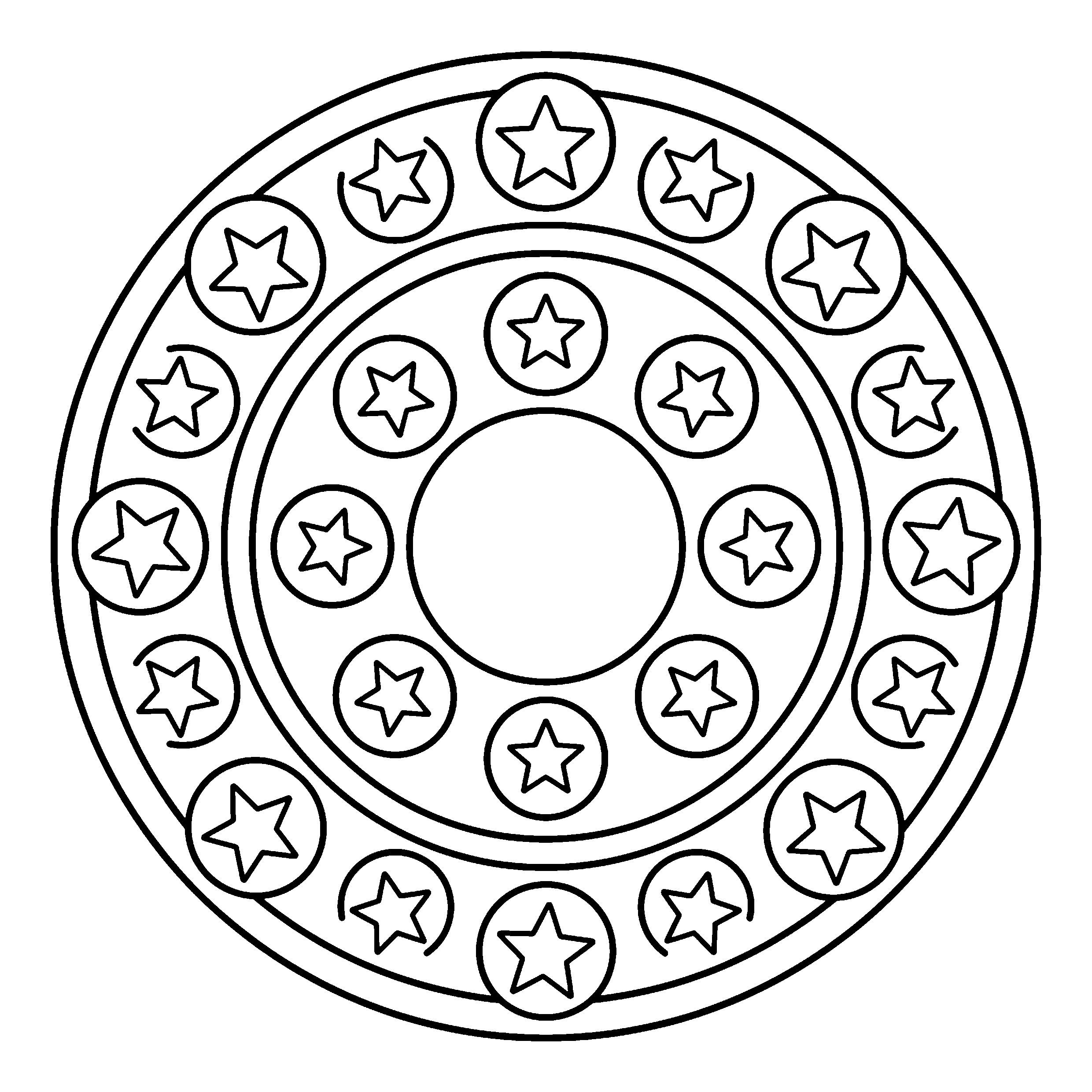 Mandala étoiles