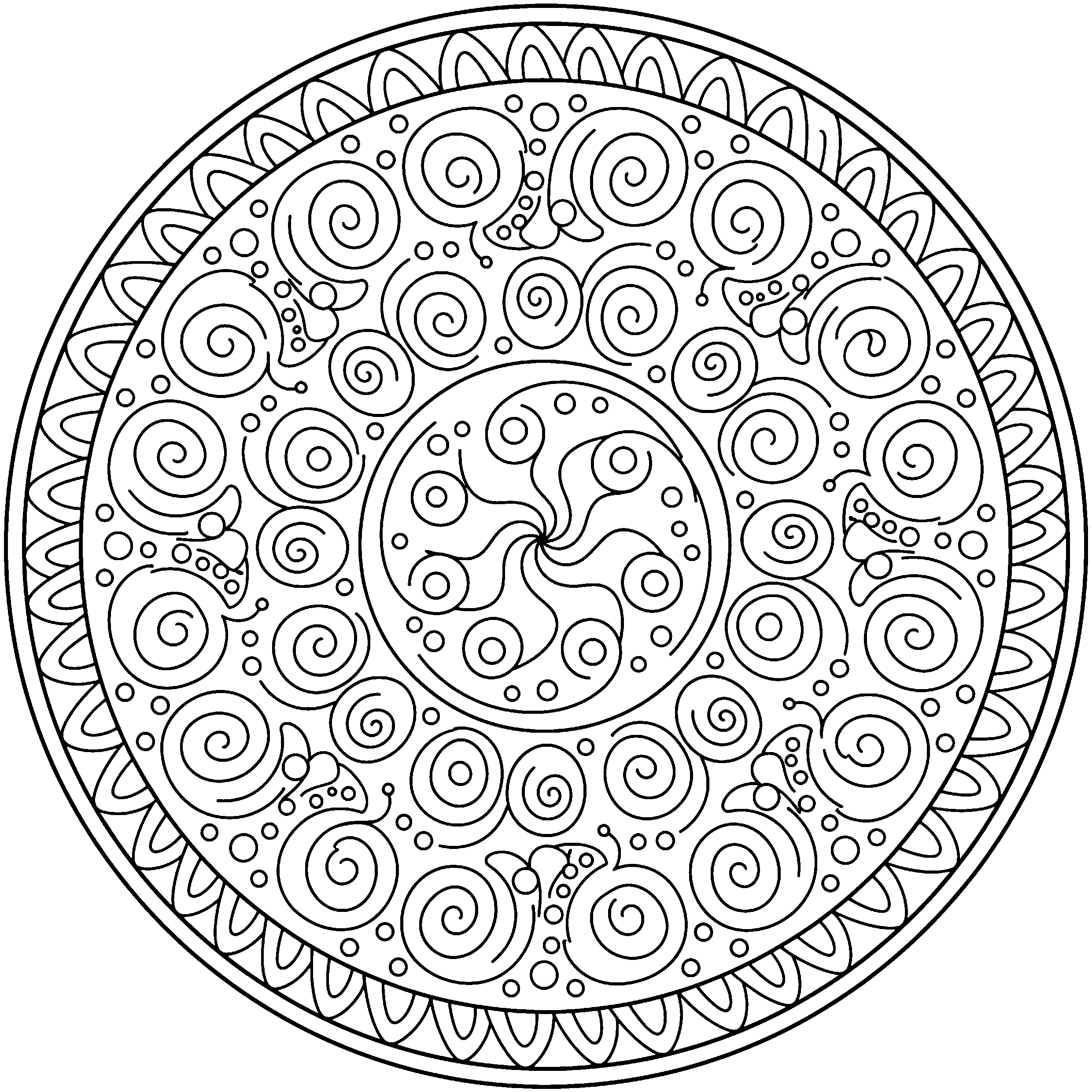Mandala spirales