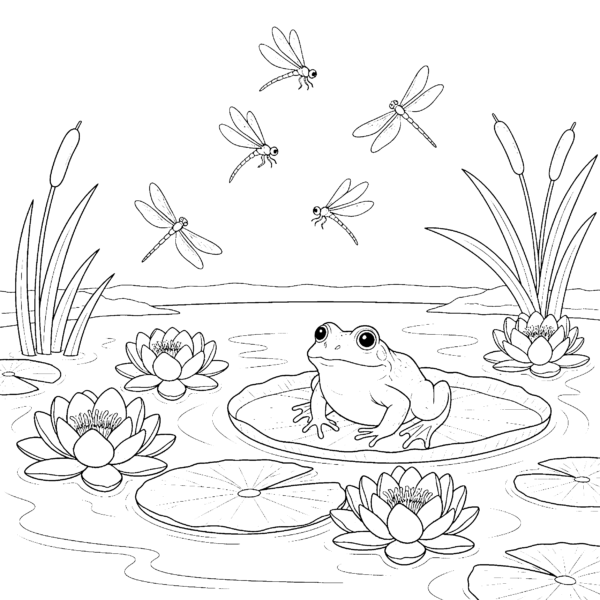 Nénuphars sur étang