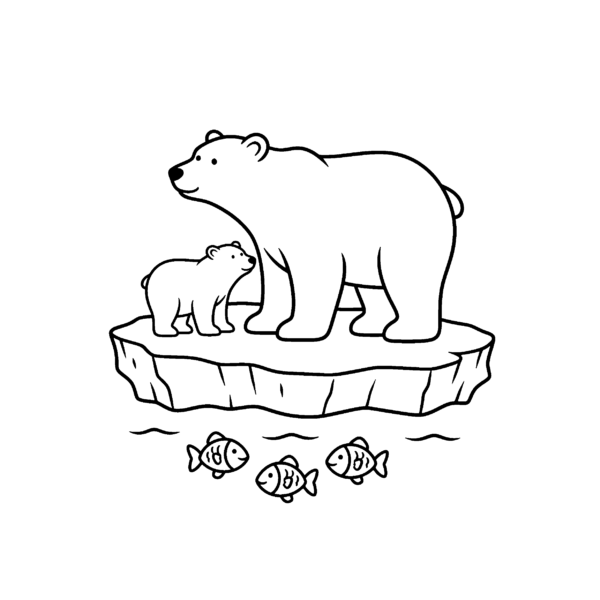 Ours polaire sur la banquise