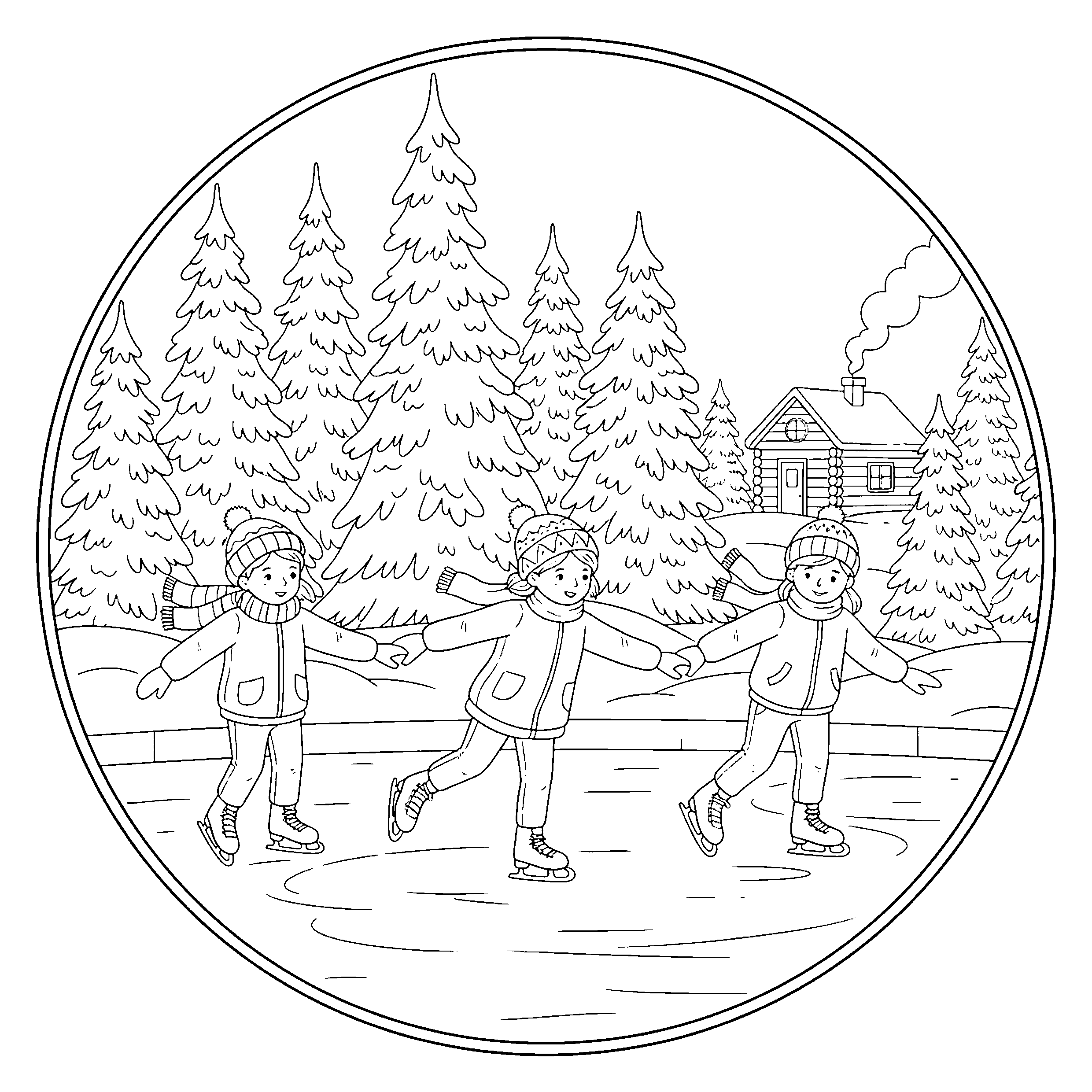 Patinoire et enfants