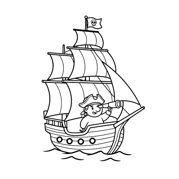 Pirate à la longue-vue