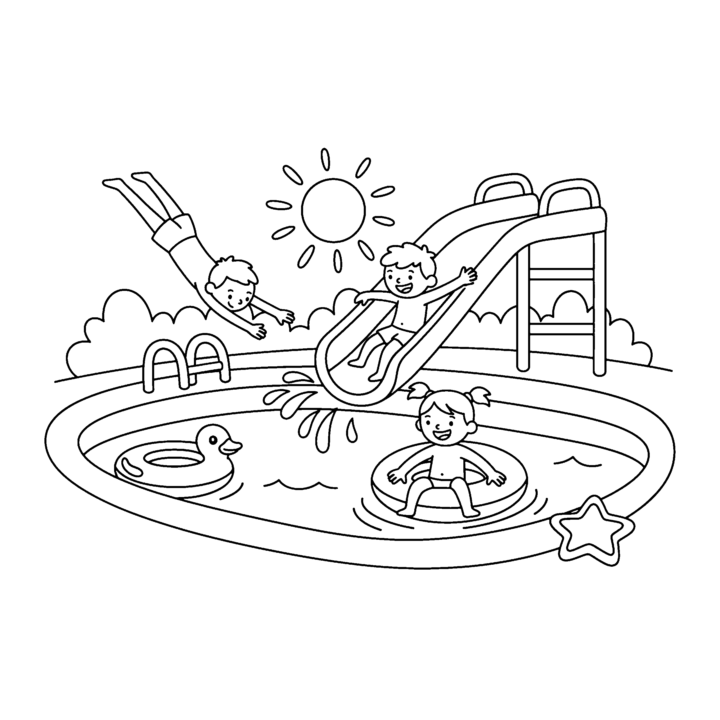 Piscine d&rsquo;été