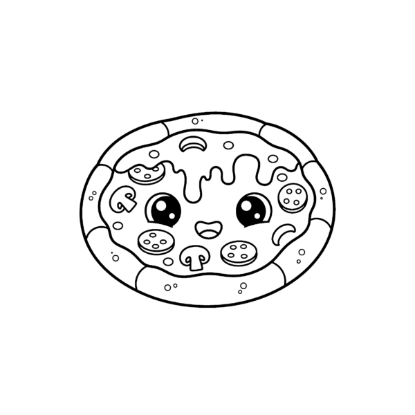 Pizza kawaii