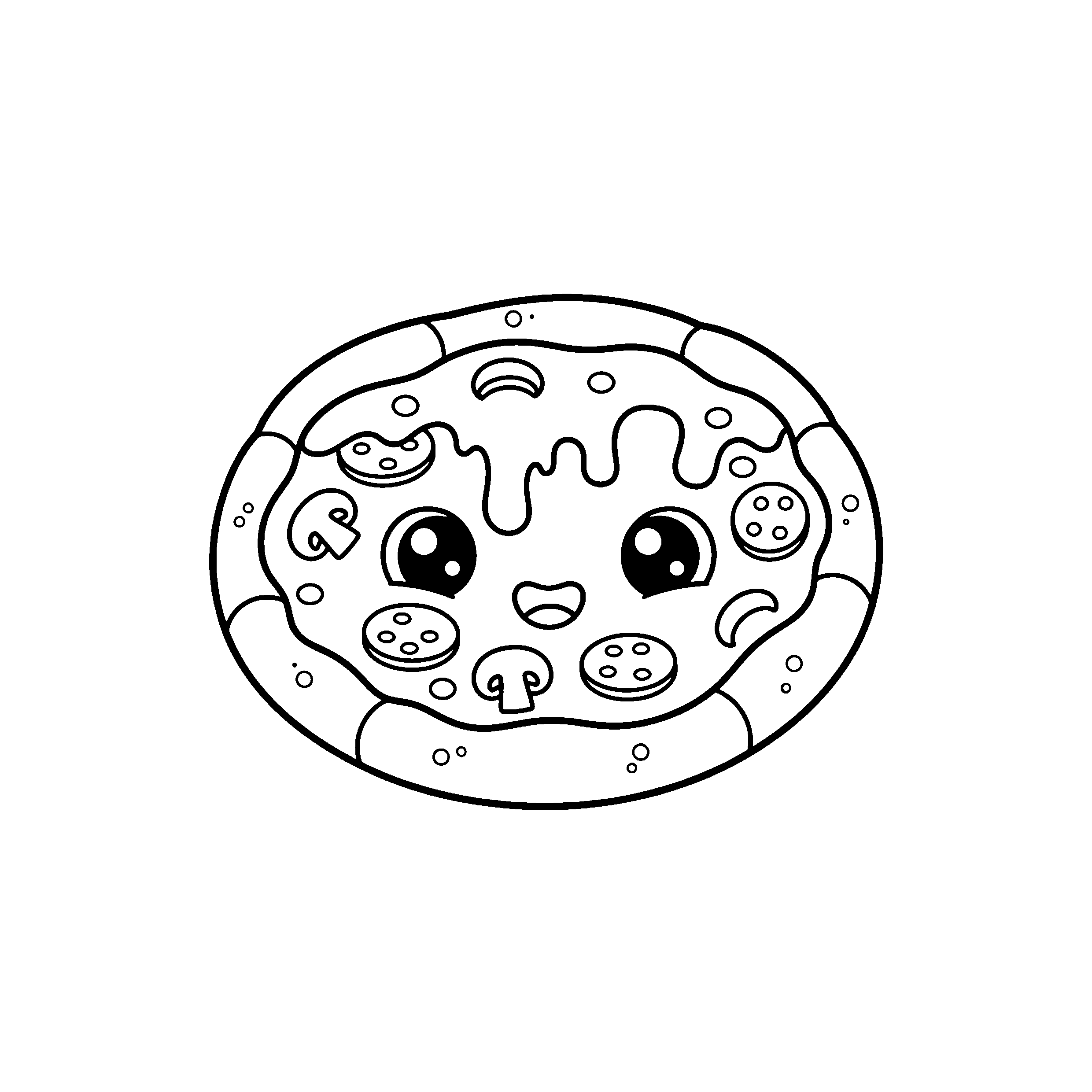 Pizza kawaii