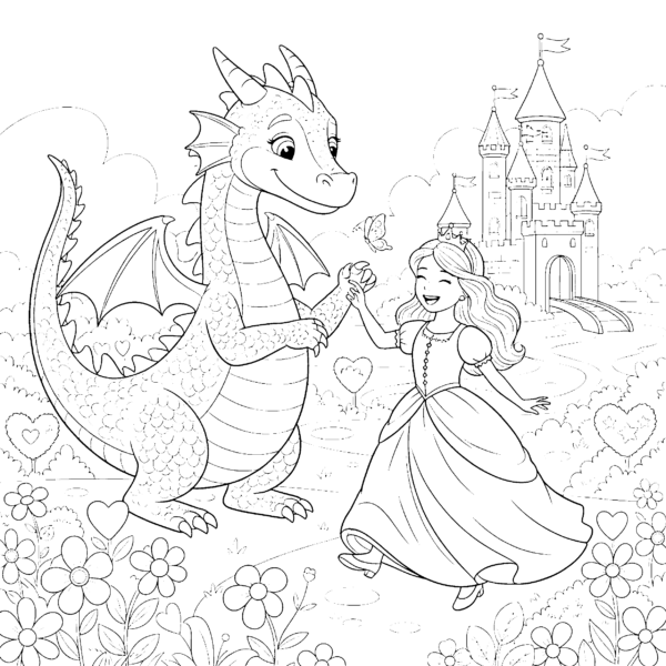 Princesse et dragon