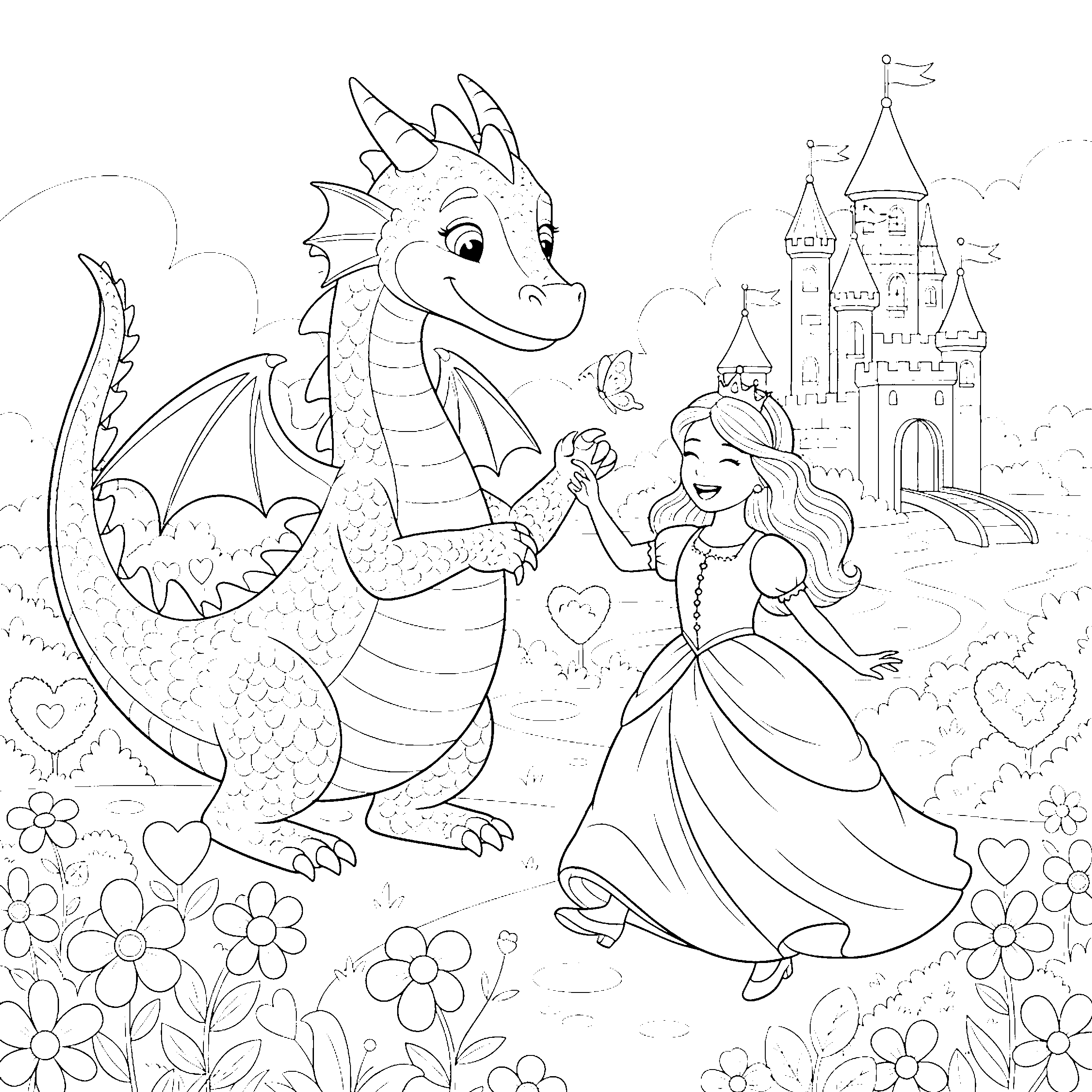 Princesse et dragon