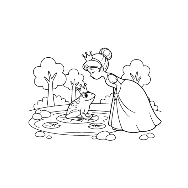 Princesse et grenouille