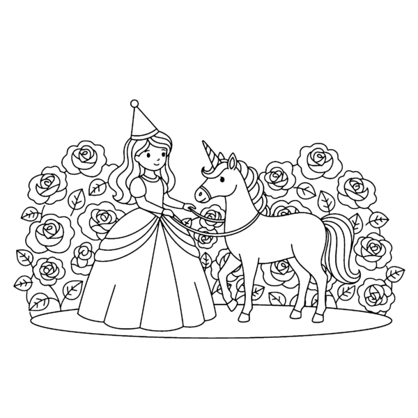 Princesse et licorne