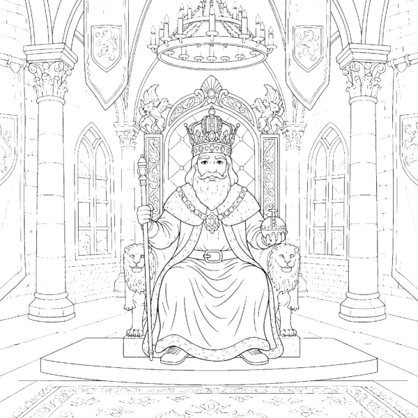 Roi sur son trône