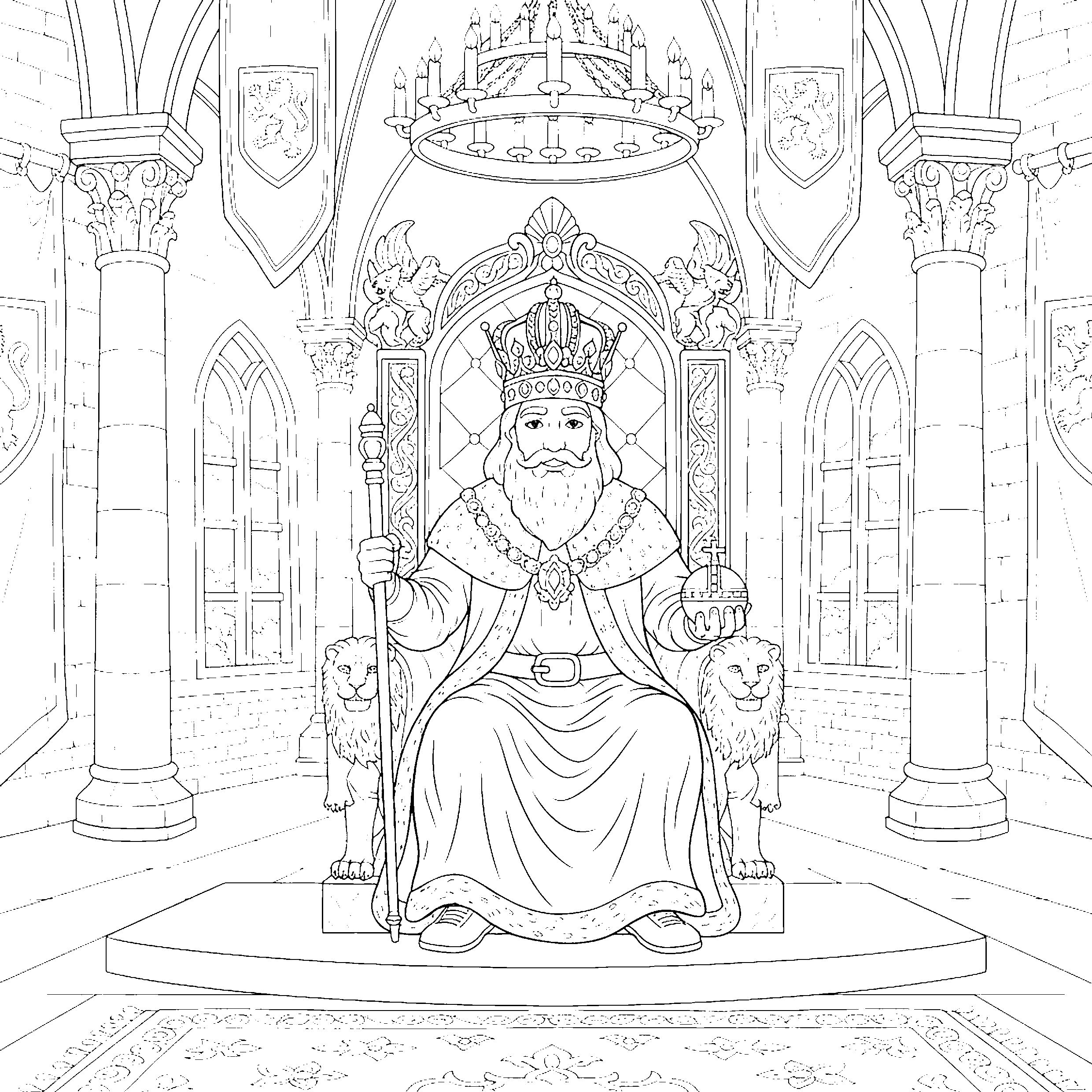 Roi sur son trône