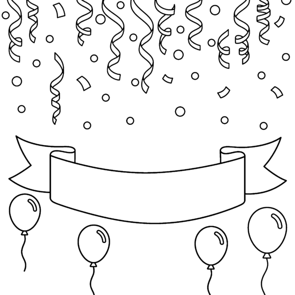 Confettis et serpentins