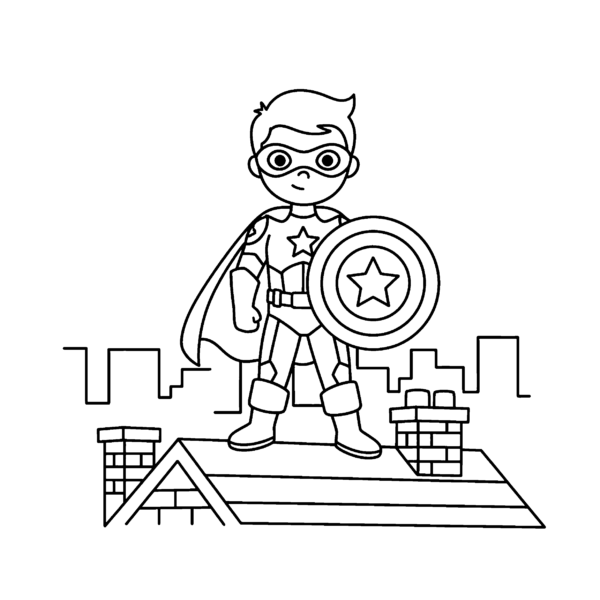 Super-héros au bouclier