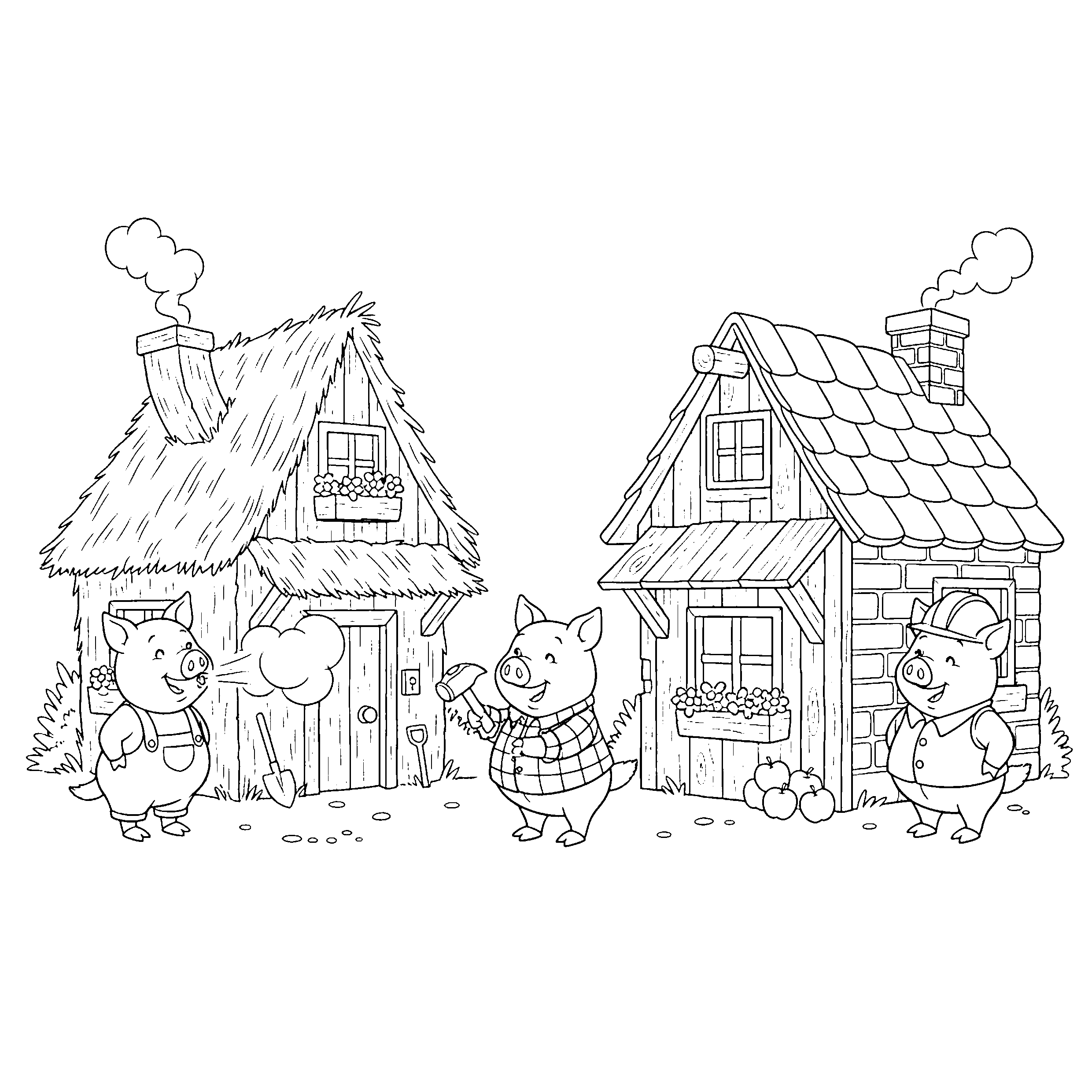 Trois petits cochons